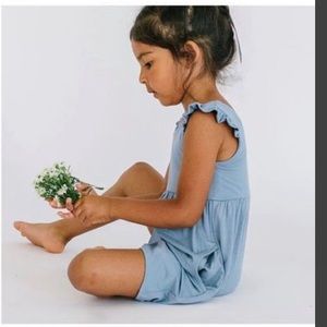 Remie Girl Junie short romper in Indigo, size 5